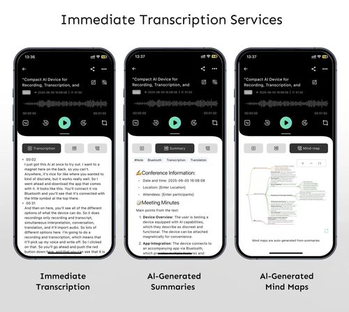 Magnetic AI-Powered Voice Recorder