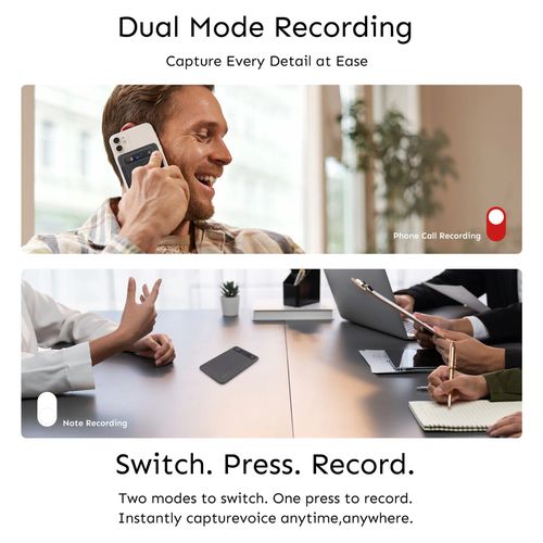 Magnetic AI-Powered Voice Recorder