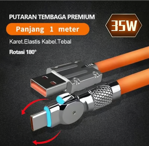 ⚡540° Rotating Streamer Data Cable