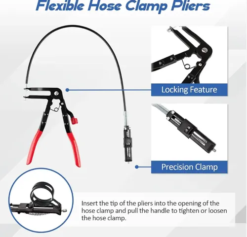Auto Repair Universal Key ：Nine-piece automotive hose clamp set