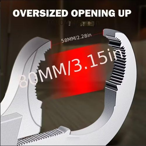 🔥Hot Seller🔥 COD！Cross-Border Multi-Purpose Sink Wrench, Bathroom Wrench, Curved Tooth Adjustable Wrench, Plumbing and Sink Installation Tool