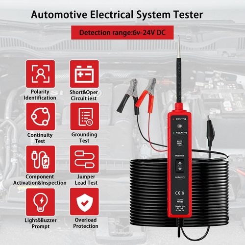 🔥Hot Seller🔥 COD！Automotive Circuit Tester, Power Probe, Detector, Diagnostic and Repair Tool, Test Light, Voltage, Polarity, Automotive