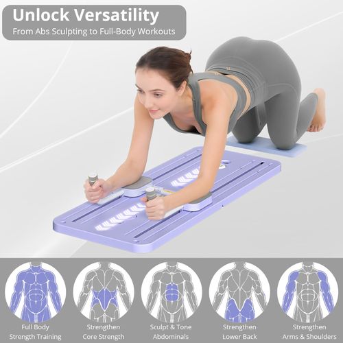 🔥Hot Seller🔥 COD！Cross-Border Home Fitness Equipment: Plank, Crunches, Automatic Rebound Ab Board, Multifunctional Yoga and Pilates Board