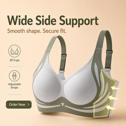 🔥HOT SALE🔥 COD！Buy 1 Get 3 😍 Seamless Support Bra — Soft, Comfortable Vest-Style Bra with Lift-Up and Side Control.Nairobi stock ships within 48H, delivered within 3days😍😍😍😍