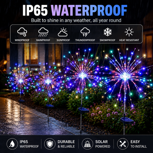 🔥HOT SALE🔥 COD！Outdoor Solar LED Garden Spikes — Waterproof Decorative Lights for Garden, Courtyard, and Holiday Ambiance.Nairobi stock ships within 48H, delivered within 3days
