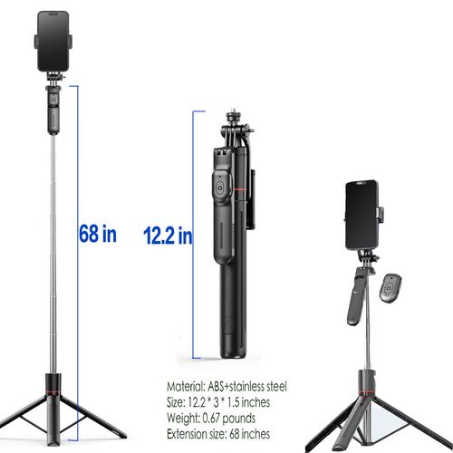 🔥Hot Seller🔥 COD！F16 Stand-Mounted Selfie Stick with Image Stabilization, Retractable, Bluetooth-Enabled, Perfect for Photography and Live Streaming—Selfie Stick, Tripod, and Phone Mount