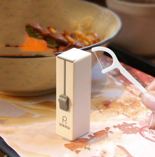 Caixa de fio dental automática com 50 peças