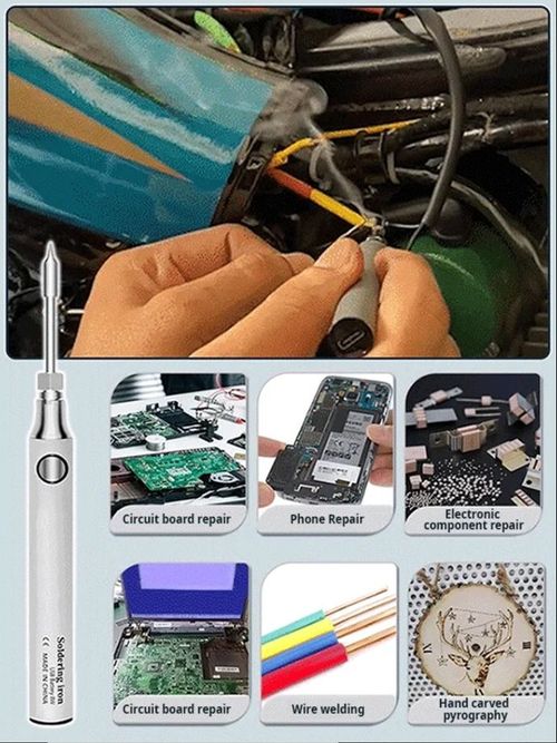 Wireless Portable Rechargeable Soldering Iron Set