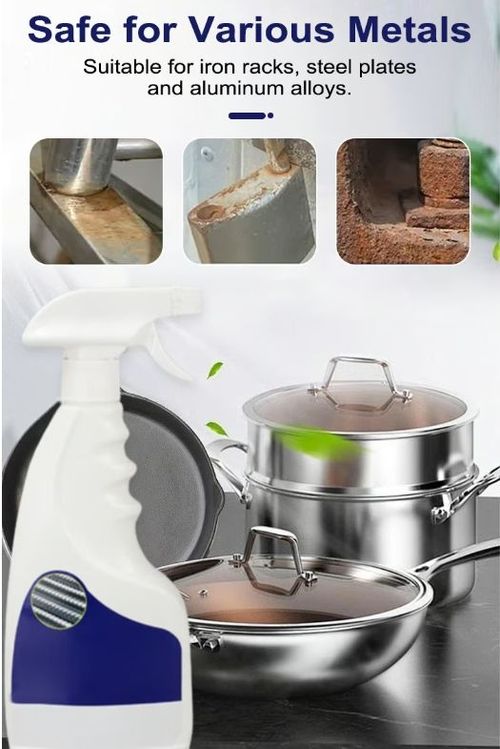 Heavy-duty metal rust remover makes cleaning easier