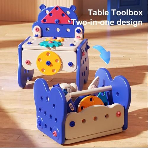 Children's Repair Tool Box (Simulation Electric Drill) Assembled Maintenance Table Educational Toys