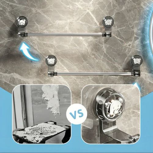 Einstellbar Saugnapf-Handtuchhalter