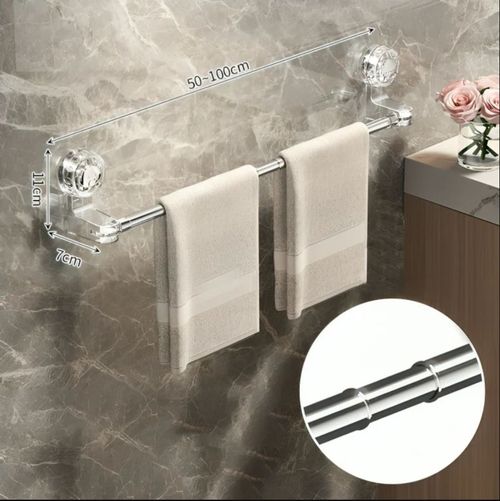 Einstellbar Saugnapf-Handtuchhalter