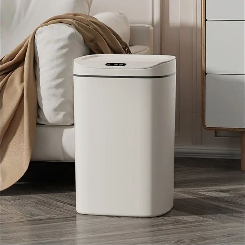 Smart Wave-Activated Trash Can - Odor-Sealing, Stylish & Durable with Easy Clean Design - Stainless Steel - For Home & Office - Perfect Gift for Housewarming & New Home