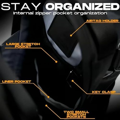 Magnetic outdoor sports storage water cup mobile phone card bag fitness portable crossbody bag