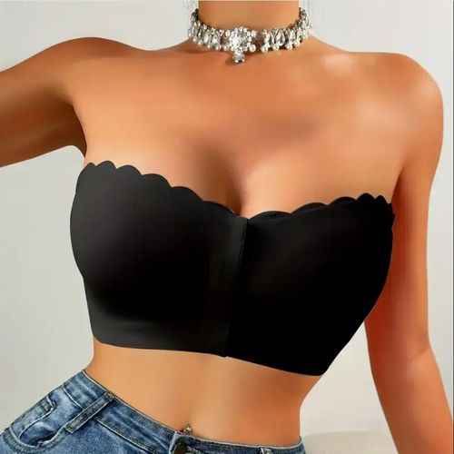 🔥Seamless Front Closure Strapless Bandeau Bra
