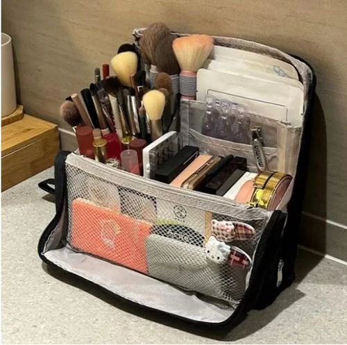 Multi-Purpose Large Capacity Oxford Cloth Standing Makeup Bag