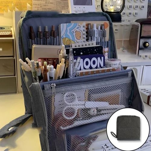 Multi-Purpose Large Capacity Oxford Cloth Standing Makeup Bag