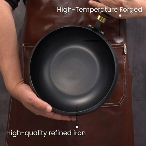 🔥Quality Assurance + Non-Toxic🔥Uncoated thick iron pot