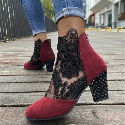 👢✨ Elegant Summer Lace Pumps for Women