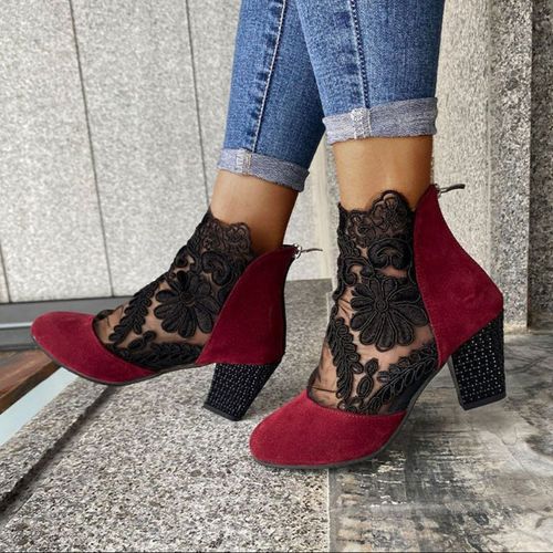👢✨ Elegant Summer Lace Pumps for Women