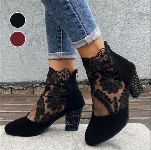👢✨ Elegant Summer Lace Pumps for Women