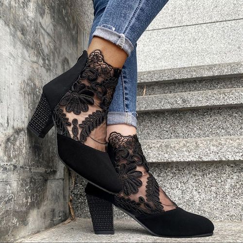 👢✨ Elegant Summer Lace Pumps for Women