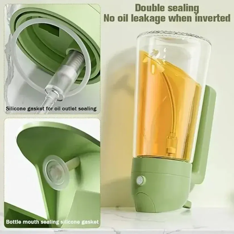 in 1 Glass Olive Oil Sprayer for Cooking Oil Sprayer Oil Dispenser Bottle Oil Mist Spray Bottle