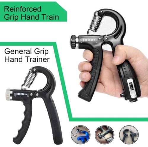 5 PCS Hand Grip Strengthener Set Strength Training Equipment Forearm Finger Exerciser, Finger Stretcher, Adjustable Hand Gripper, Exercise Ring & Grip Ball for Injury