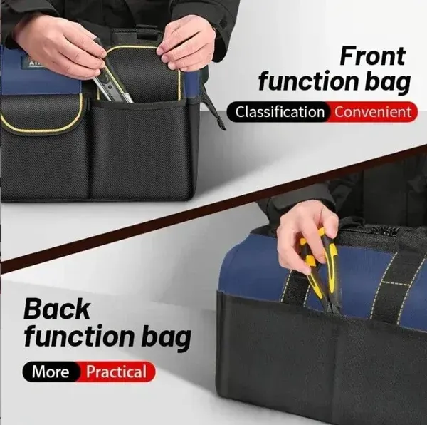Double Waterproof Fabric Large Tool Bag with Soft Padding 🧰💧 Perfect for All Your Storage Needs!