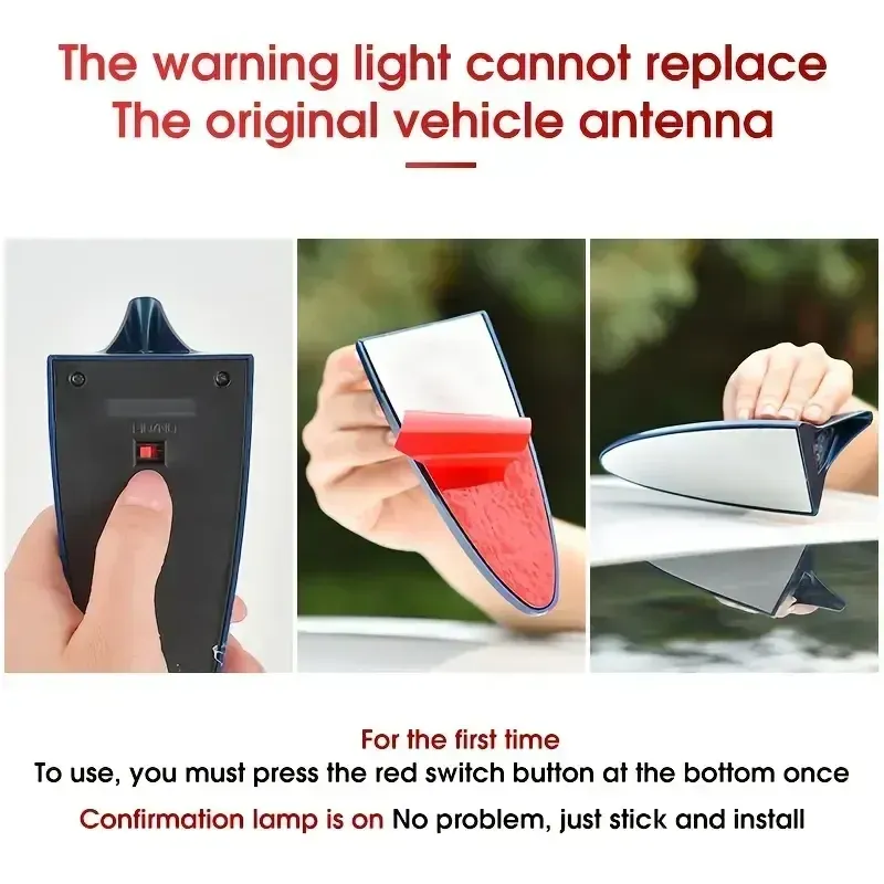 🚗Shark Fin Solar Warning Light for Car