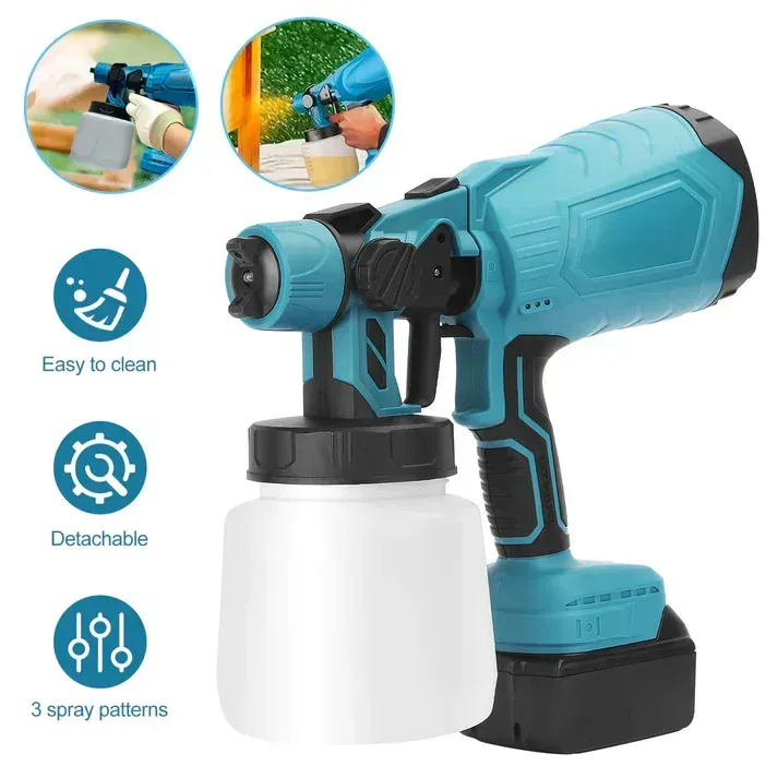 High Voltage Cordless Paint Sprayer with 2 Batteries 🎨🔋 is perfect for your spray painting projects!