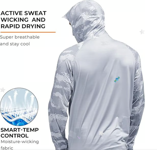 Outdoor activity essential—hooded mask integrated design 🌞 360° sun protection with no dead angles.