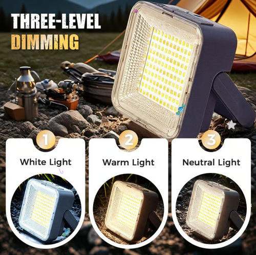 Portable & Waterproof Solar-Powered Camping Light