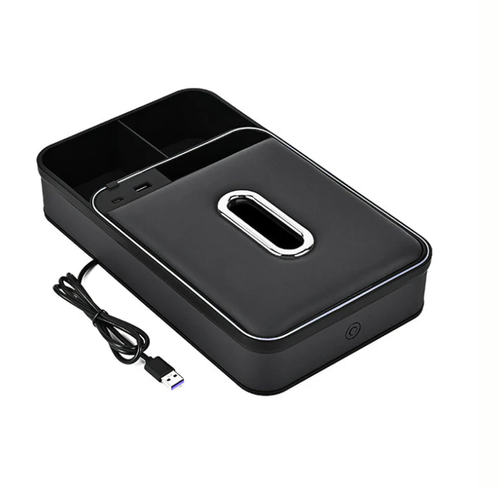 Armrest Storage Box with LED Ambient Lighting