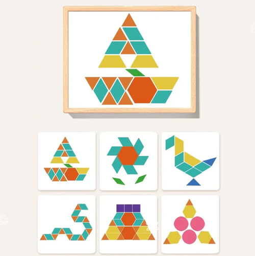 🔥Wooden Magnetic Pattern Block Puzzle Set🧩