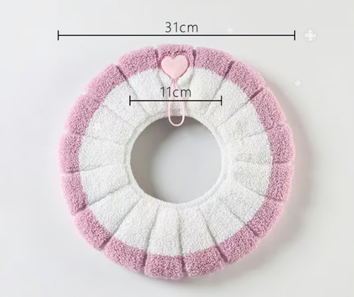 2pcs Bathroom Soft  Warmer Stretchable Washable Toilet Seat Cover Pads