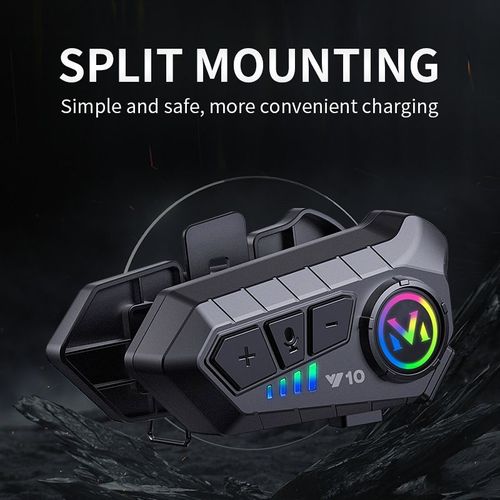 Y10 Helmet Bluetooth Earphones - Waterproof and Noise-Canceling Motorcycle Helmet Earphones