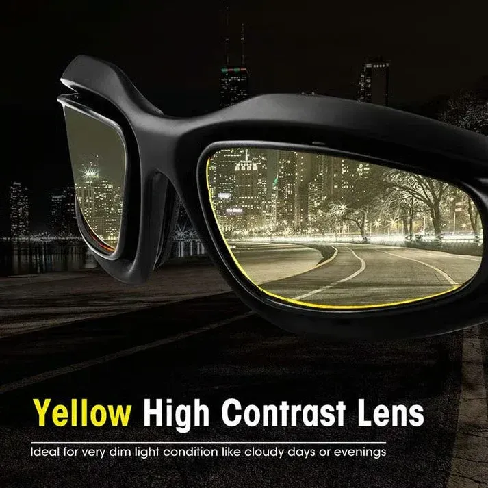 Polarized Motorcycle Sunglasses (4 in 1 Combo Set)