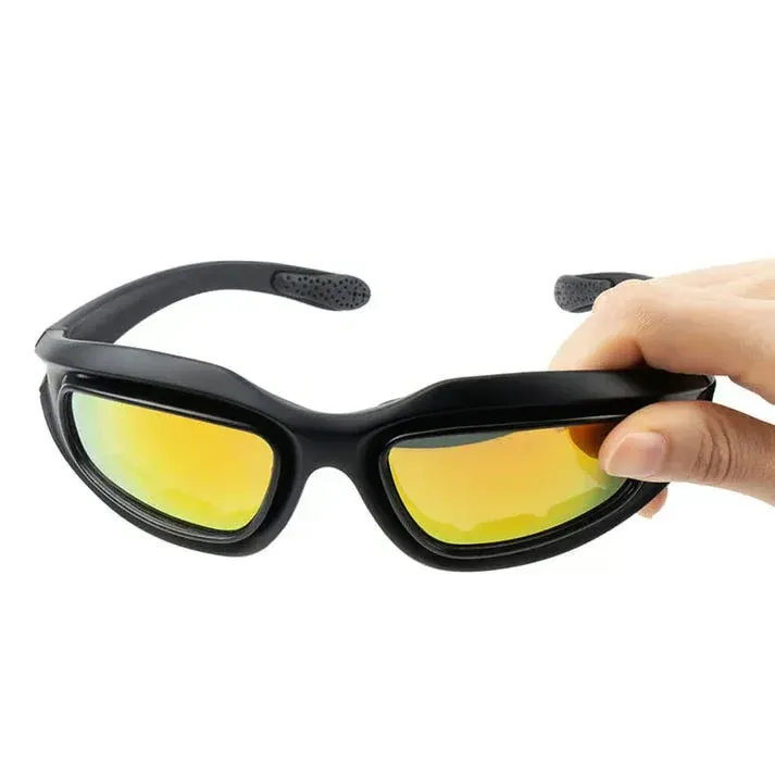 Polarized Motorcycle Sunglasses (4 in 1 Combo Set)