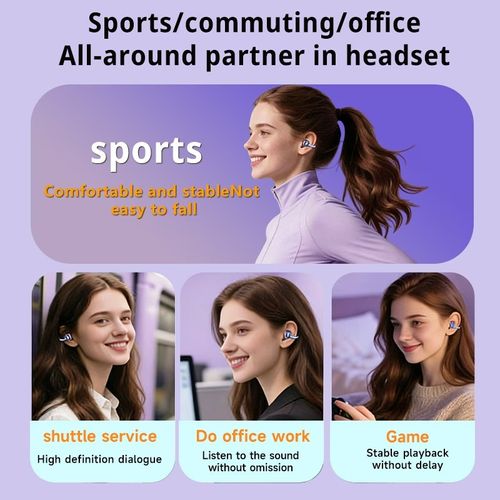 WoSD 2026 New TWS Wireless Headset Earbuds- Unrivalled True Wireless Freedom Ergonomics for Ultimate Comfort and HIFI Sound with Bass, ACC Stereo HD Calling And- Ideal for Android for iPhone, Ideal for Sports and Music Lovers!