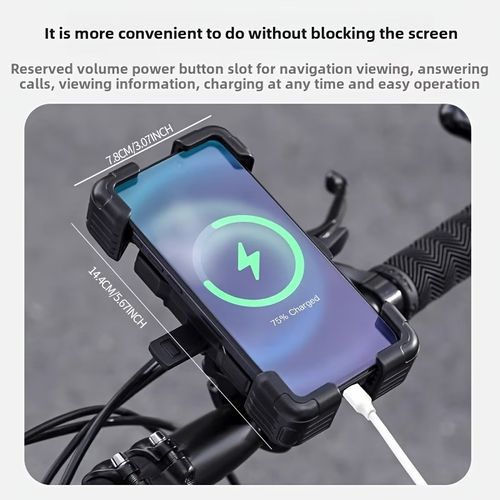 TOSUOD 1pc Automatic Sensing Mobile Phone Holder That Opens And Closes, Features Multi-Angle Adjustments, Secure Clamping, Compatible with Different Iphone And Android Devices, Ideal for Use on Bicycles, Motorcycles, And Electric Scooters