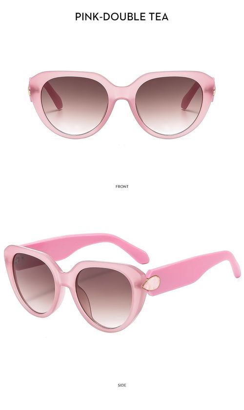 New Fashion Cat Eye Gemstone Sunglasses for Women, UV Protection & Stylish Personality