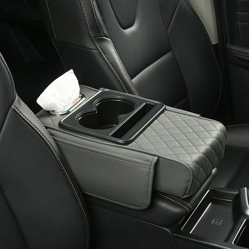Multifunctional PU Leather Car Armrest Box Mat