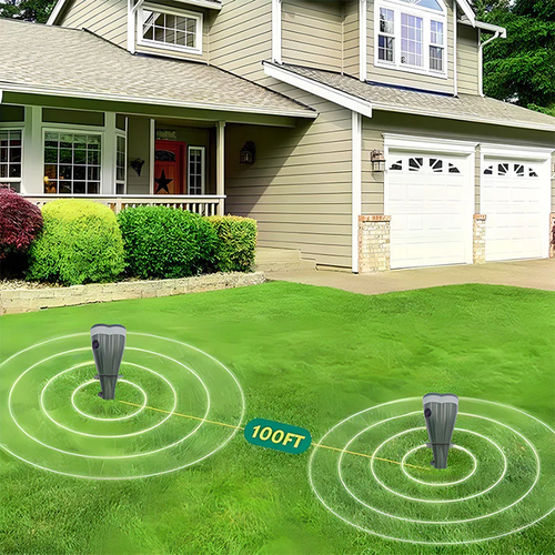 Solar Powered Waterproof  Mole Repellent