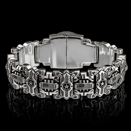 Destiny Struggle Skull Interlock Bracelet