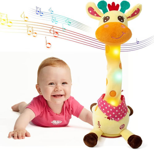 🎉 Best-Selling Musical Giraffe Toy – Sings, Dances & Repeats What You Say! 🦒🎵🗣️