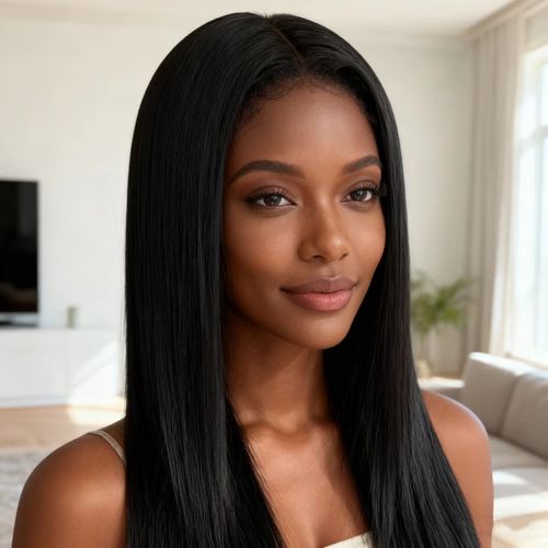 👩‍💼Women's Long Straight🦋🦋 Black Ponytail Wig✌