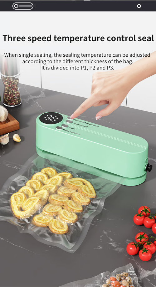 🥗 Keep Your Food Fresh ✨Mini Wireless Vacuum Sealer