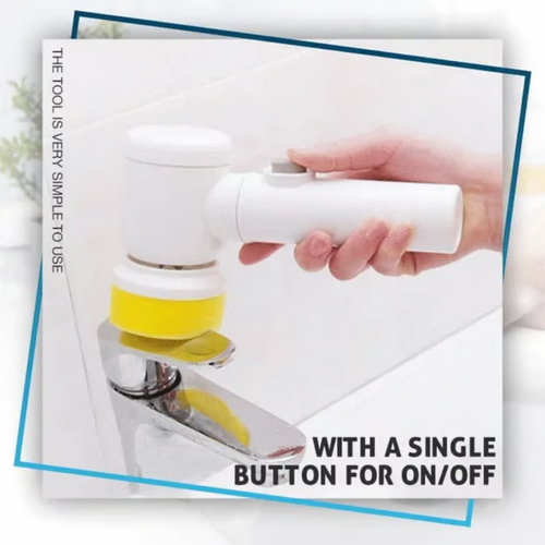 Free three brush heads     Magic Electric Cleaning Brush USB rechargeable