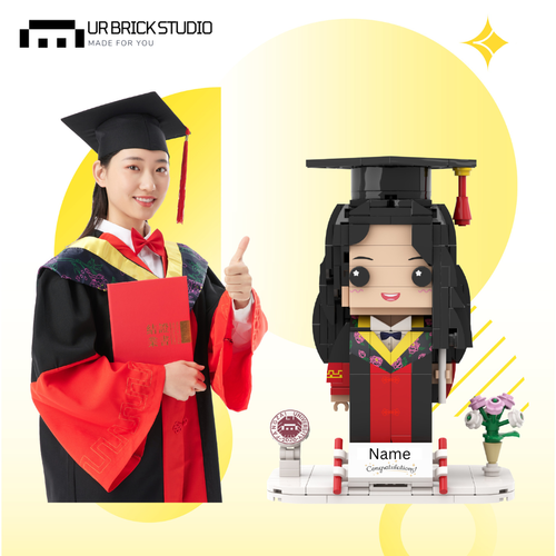 Customised Single Brick Figure - Graduation Edition